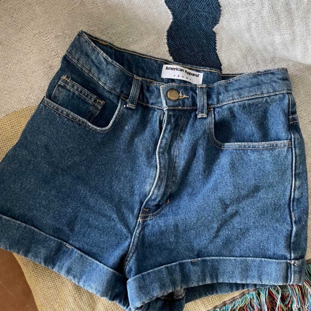 American apparel high waist shorts